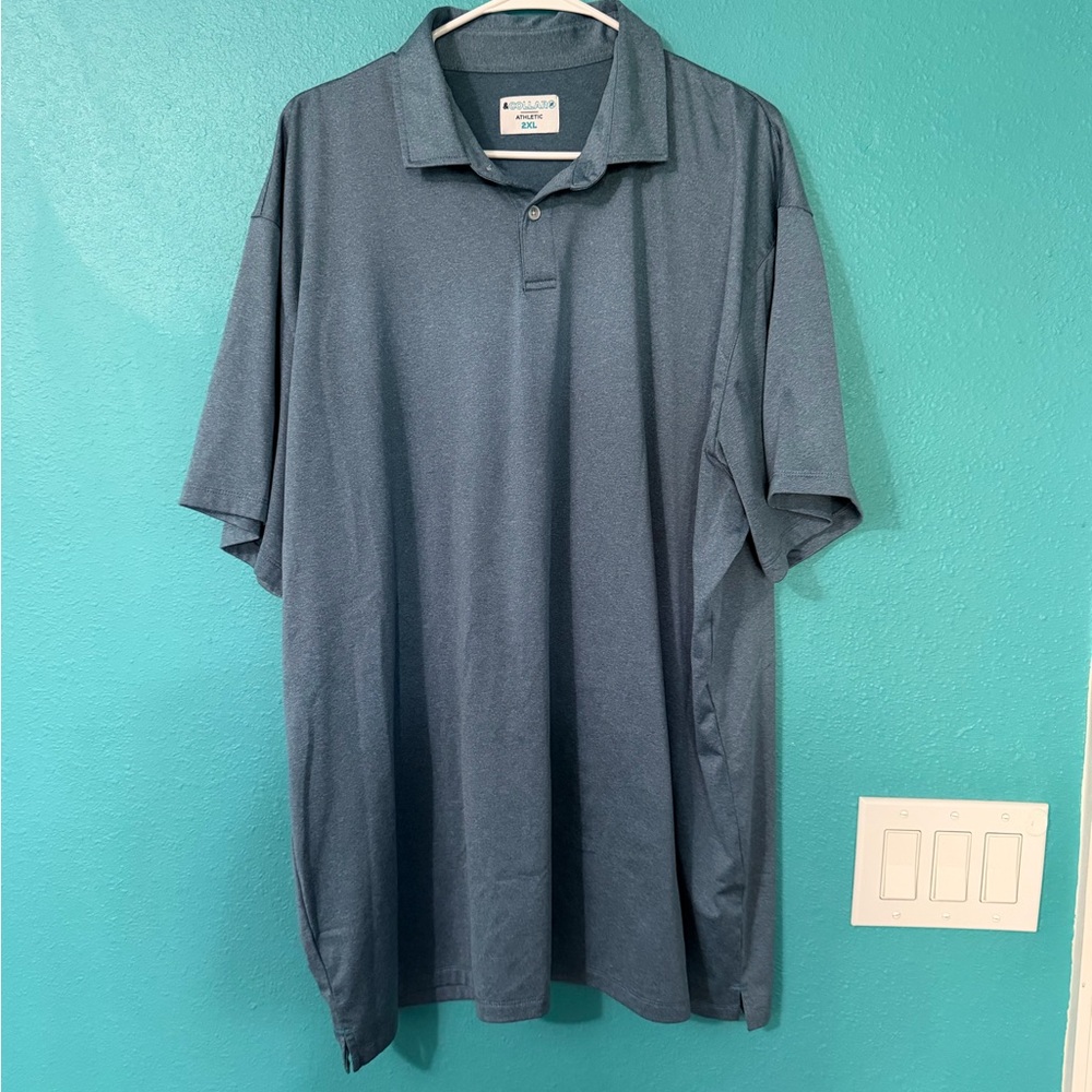 Men's Performance Polo - Slate Blue